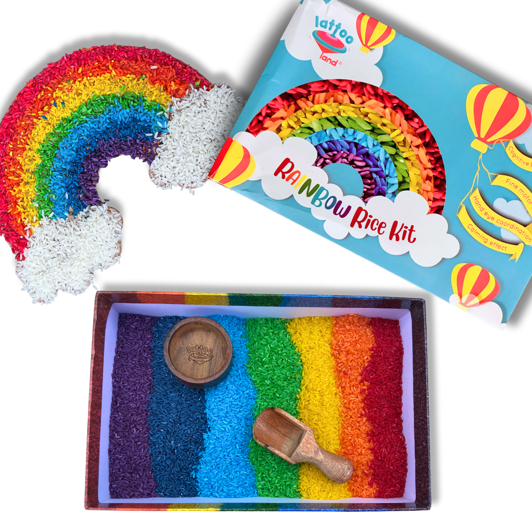 LattooLand Sensory Rainbow Rice Kit - Multicolour