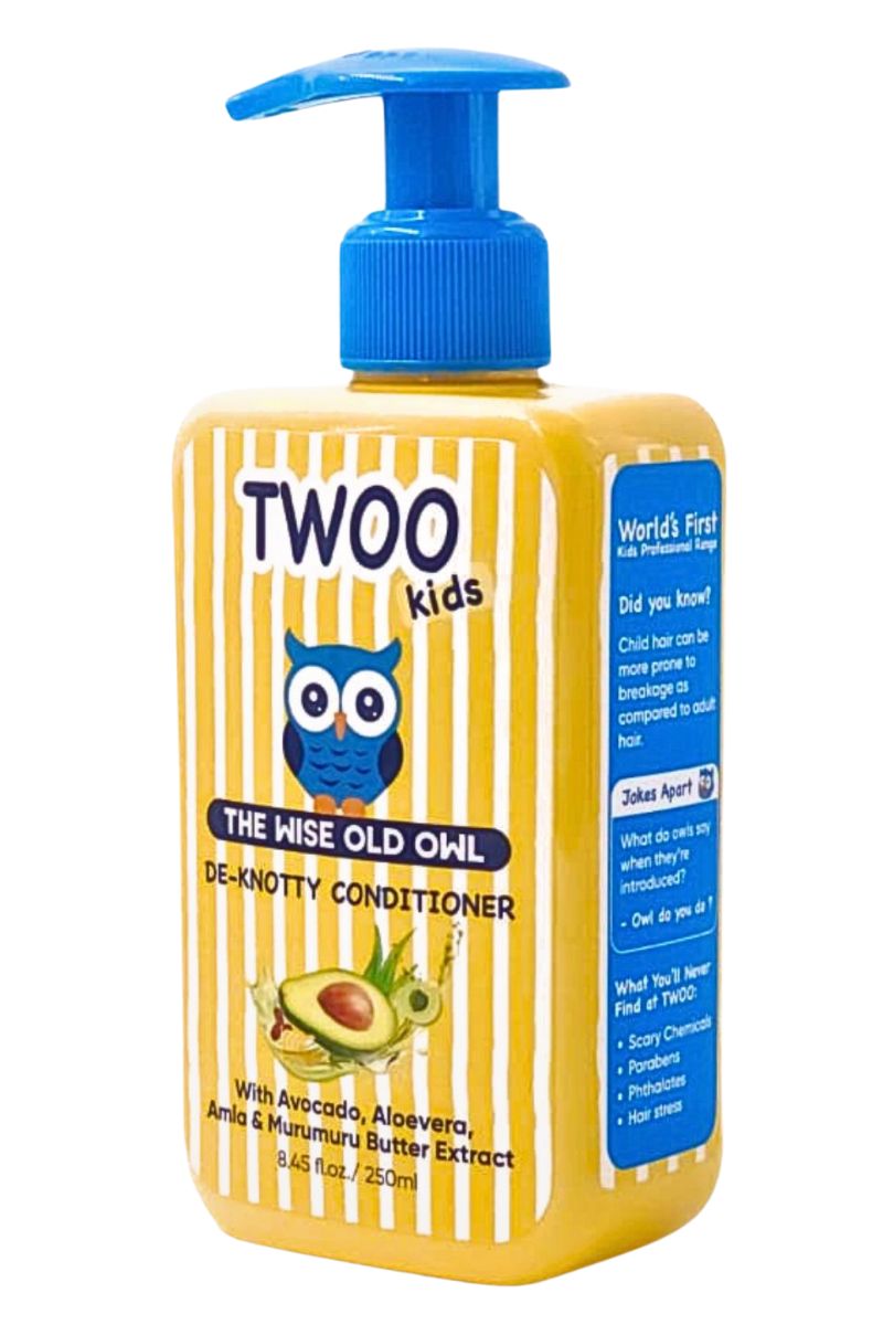 TWOO Kids De-Knotty Conditioner with Avocado, Aloe Vera & Murumuru Butter – 250ml