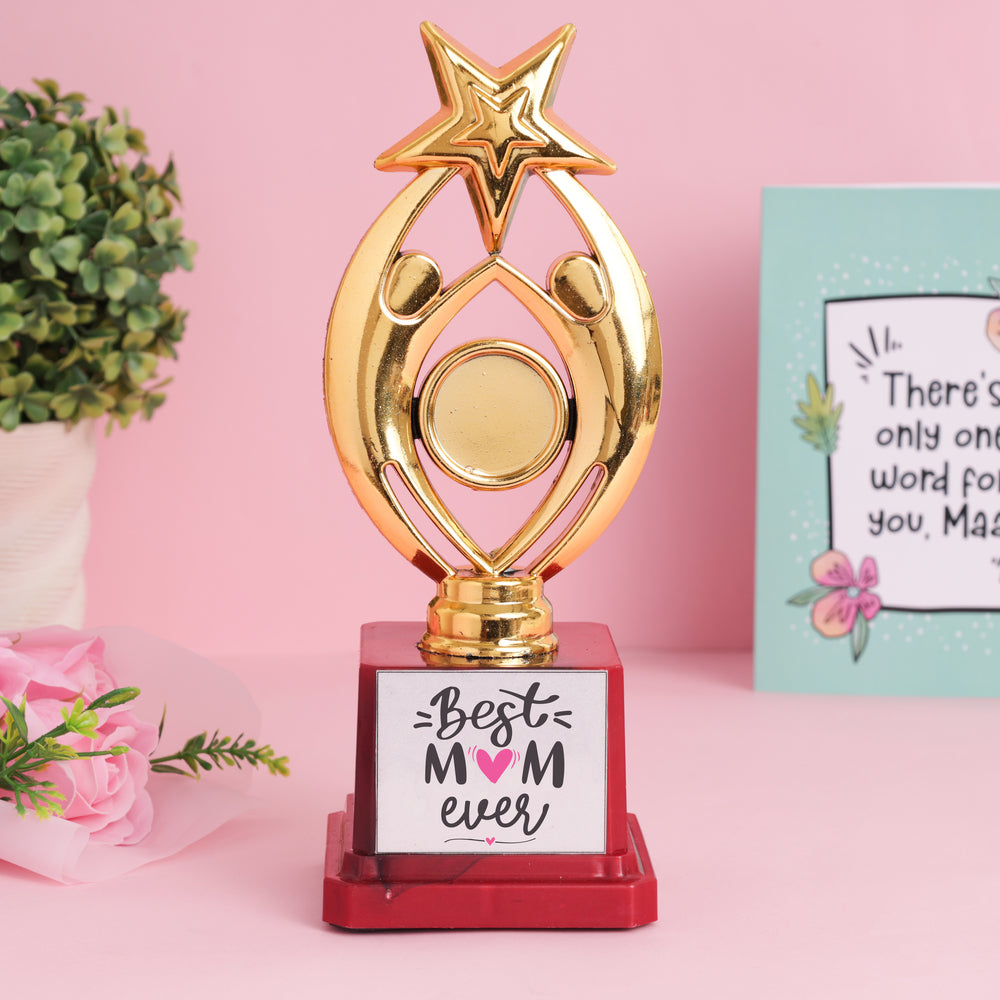 Oye Happy World's No.1 Mom Trophy - Mother's Day Edition