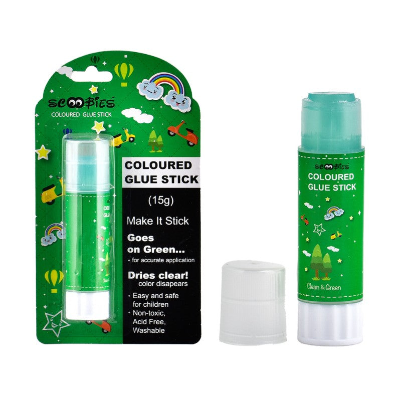 Scoobies Coloured Glue Stick (Green)