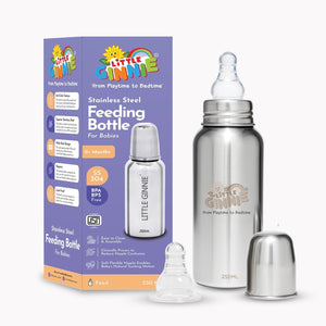 Little Ginnie Stainless Steel Feeding Bottle - The Mom Store