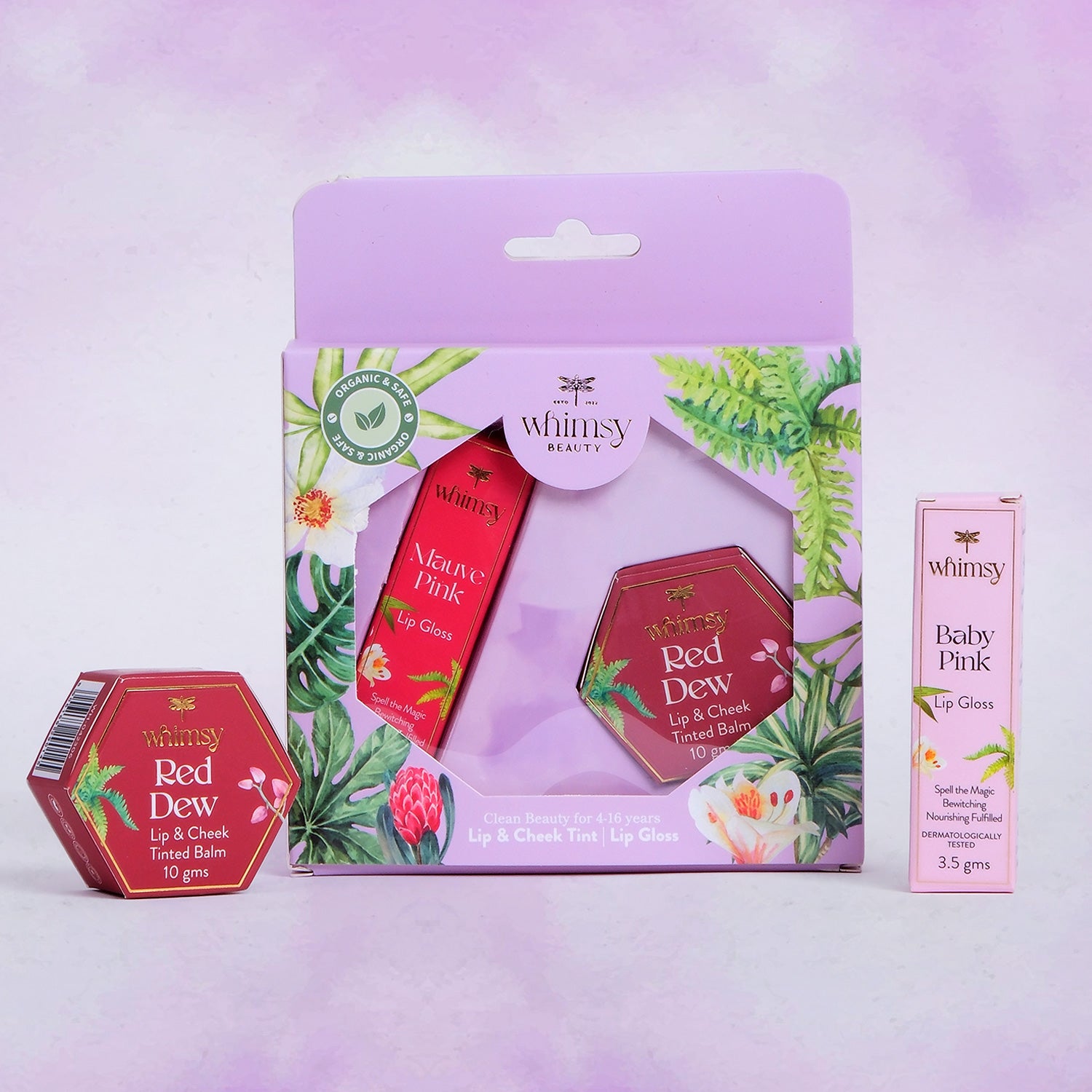 Whimsy Beauty Safe & Organic Lip Candies Combo for Kids & teens - Pack of 2