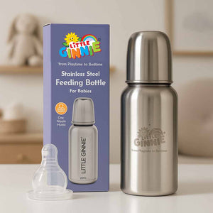 Little Ginnie Stainless Steel Feeding Bottle - The Mom Store
