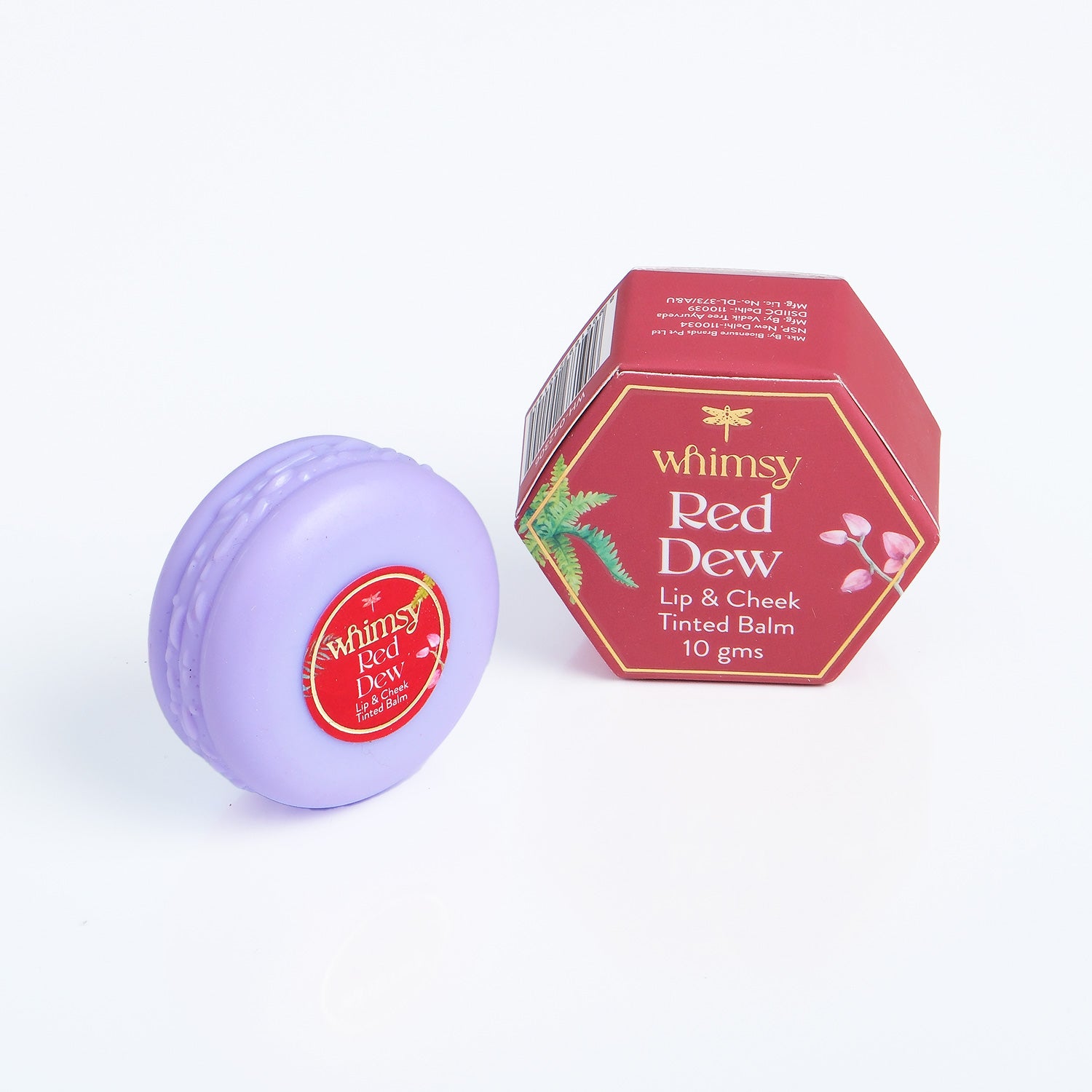 Whimsy Beauty Natural, Organic Lip & Cheek Tint (Red Dew)- 10 g