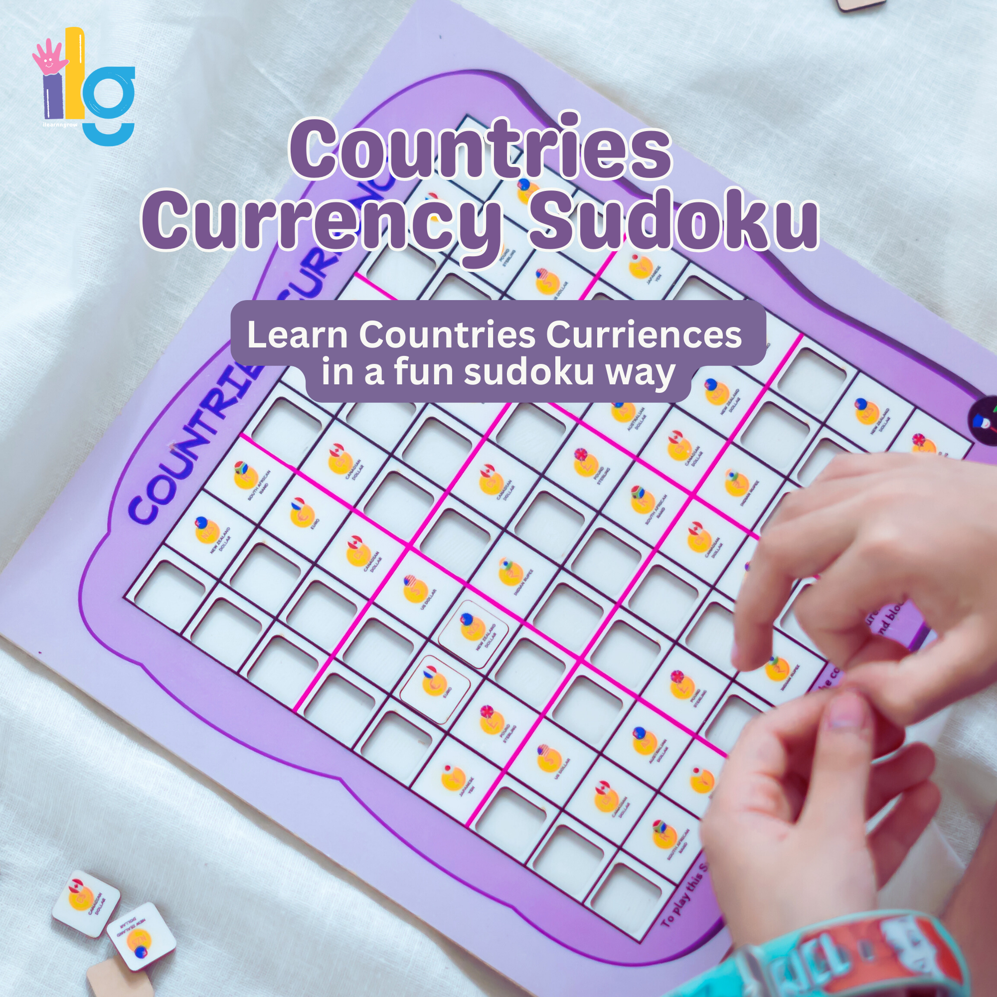 iLearnNgrow Countries Currency Sudoku