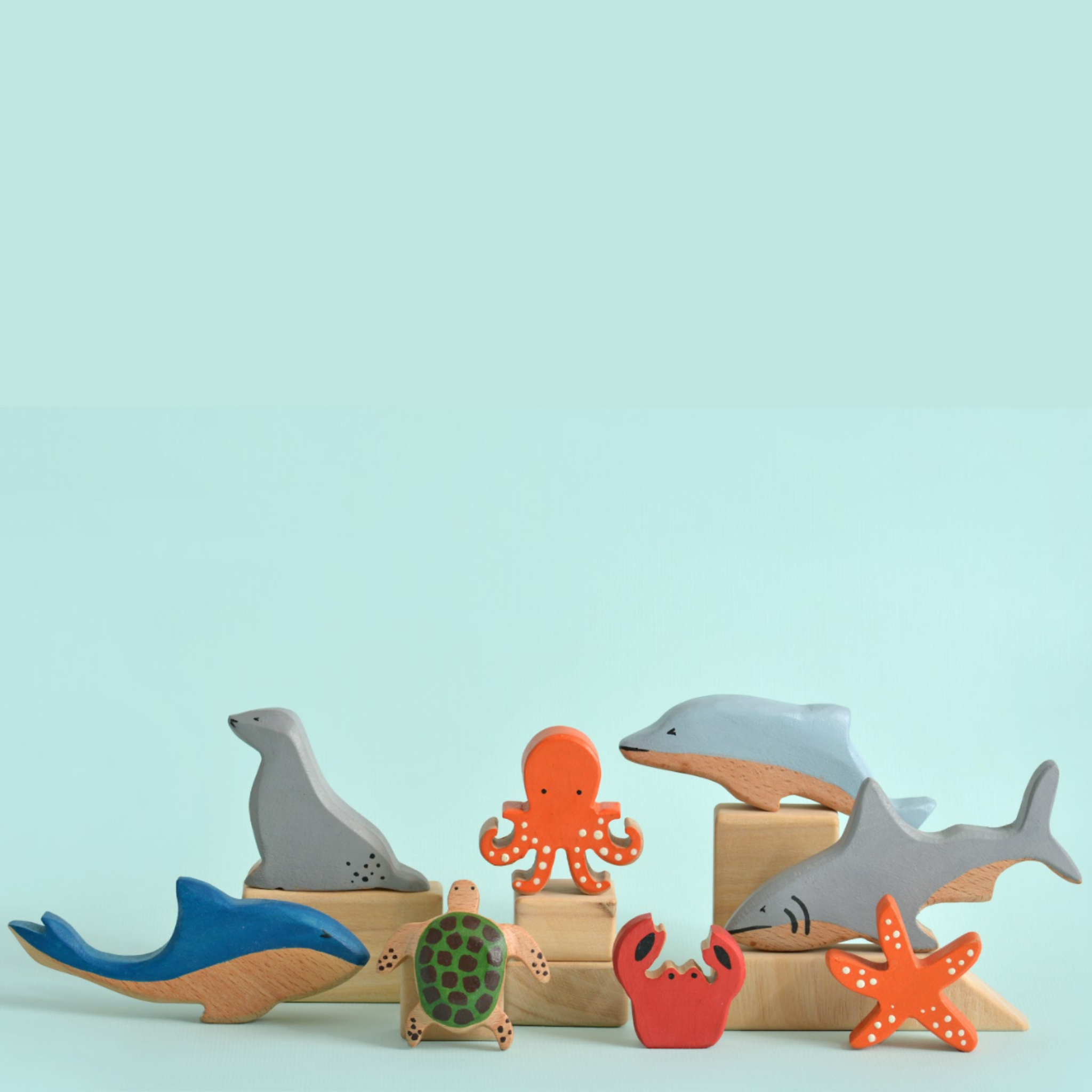 Birch & Bug Aquatic Animals Set of 8