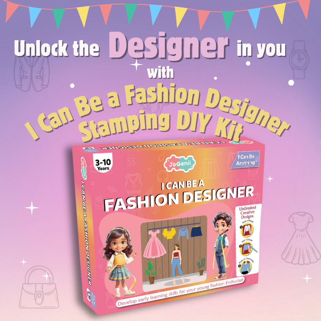 JoGenii's I Can Be a Fashion Designer DIY Kit | Best gift got young Fashionistas | Perfect Gift