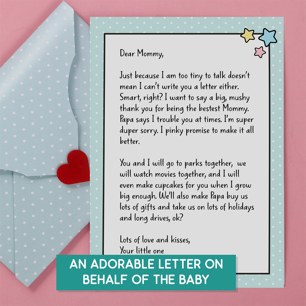 Oye Happy Letter from Baby – A Heartfelt Mother's Day Card