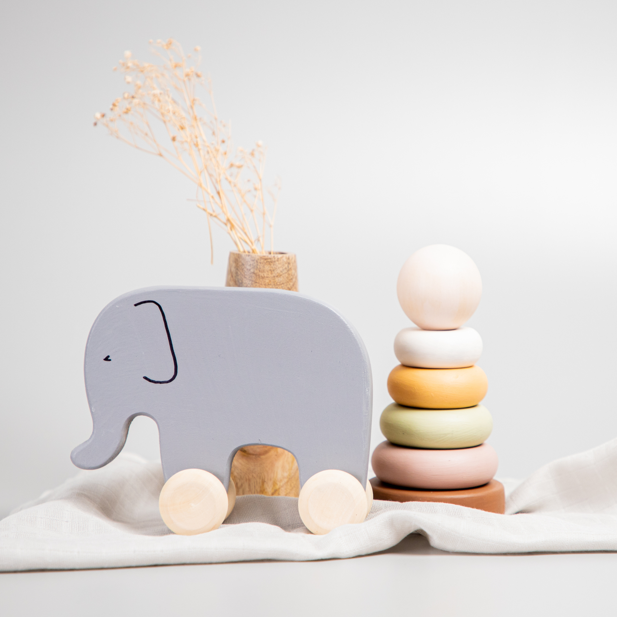 Birch & Bug Elephant Roller Toy