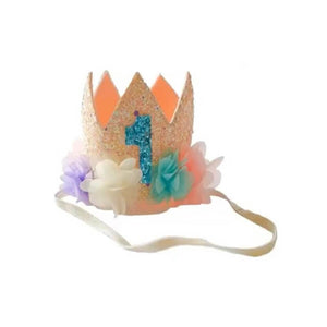 1st Birthday Baby Girl Headband - 