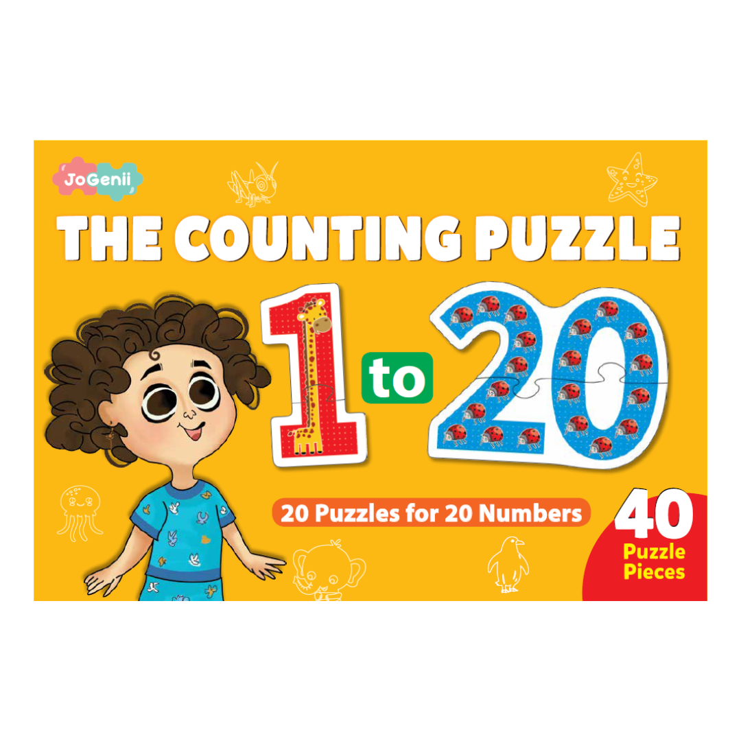 JoGenii 1-20 Counting Puzzle- Animal Edition