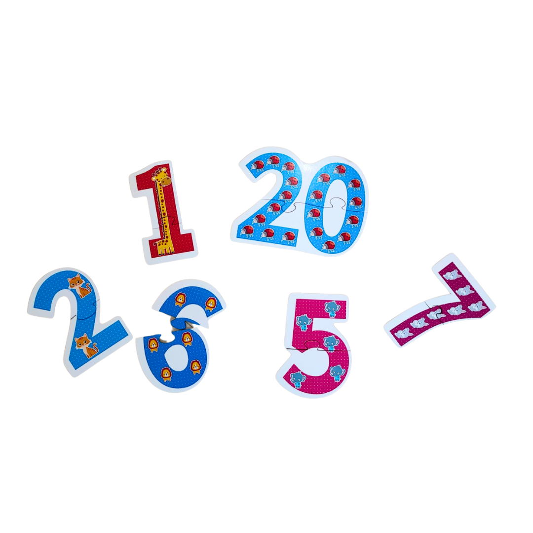 JoGenii 1-20 Counting Puzzle- Animal Edition