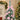 2 feet pastel Pink Swirl Snowy Bushy Christmas Tree filled with balls and ornament Fillers - Christmas