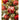 2 feet Red Swirl Frosty Bushy Christmas Tree filled with balls and ornament Fillers - Christmas