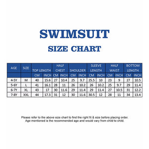 2 Pcs 4 Fishes Blue & Yellow T-shirt & Shorts Set, Toddlers & Kids Swimwear with Free Wash Bag & Free Swim Detergent - 4 - 5 Years Swim