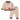 2 Pcs Beige & Brown Train Patch Winter Cardigan & Pants set for Infants - 0 - 3 Months Winter Wear