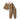 2 Pcs Brown Quilted Puffer Winter Jacket with Pants Co - ords set for Kids - 2 - 3 Years Winter Wear
