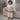 2 Pcs Cream with Brown Stripes Winter Knit Cardigan & Pants for Infants - 0 - 3 Months Winter Wear