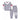 2 Pcs Grey with Red - Navy Stripes Sleeves Winter Cardigan & Pant for Infants - 0 - 3 Months Winter Wear