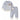 2 Pcs Grey with White Stripes Winter Knit Cardigan & Pants - 0 - 3 Months Winter Wear