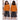 2 Pcs Orange Sweatshirt with Grey Checkered wide - Leg Three fourth styled Pants for Kids - 2 - 3 Years Winter Wear