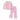 2 Pcs Pink Flower Sweater & Flare Pant, Winterwear Co - ord set for Girls - 2 - 3 Years Winter Wear