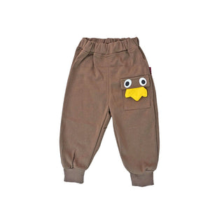 2 Pcs Set Brown Striped 3D Fluffy Dino Tummy Sweat Shirt And Pants Set For Toddler And Kids Winter And All Season Wear - 2 - 3 Years Kids Clothing