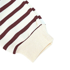 2 Pcs Set Brown Striped 3D Fluffy Dino Tummy Sweat Shirt And Pants Set For Toddler And Kids Winter And All Season Wear - 2 - 3 Years Kids Clothing