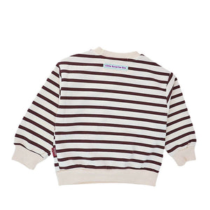 2 Pcs Set Brown Striped 3D Fluffy Dino Tummy Sweat Shirt And Pants Set For Toddler And Kids Winter And All Season Wear - 2 - 3 Years Kids Clothing