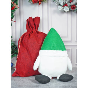 2 pcs set of Snowman Pillow and Large Size Gift sack for Christmas Décor - Christmas