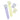 2 pcs set of Yellow & Purple, 3d ribbed Bow Socks for Kids (2 Pairs sets) - 
