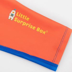 2 pcs Shirt & Shorts set LSB Blue & Orange Space Swimwear Knee length for Kids with UPF 30+ - Little Surprise Box2 pcs Shirt & Shorts set LSB Blue & Orange Space Swimwear Knee length for Kids with UPF 30+