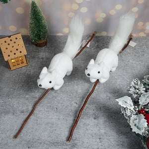 2 pcs Squirrel combo set Christmas Tree & Table Decor - XMAS TABLE DECOR