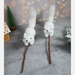 2 pcs Squirrel combo set Christmas Tree & Table Decor - XMAS TABLE DECOR