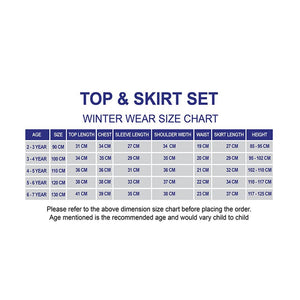 2 pcs Yellow Pineapple Sweatshirt, Skirt Winterwear set for Girls - Little Surprise Box2 pcs Yellow Pineapple Sweatshirt, Skirt Winterwear set for Girls