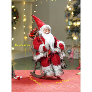 20 inches Rocking chair Santa Christmas Home and Table Décor - 20 inch Christmas