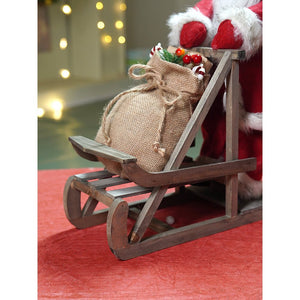 20 inches Standing Sledge Santa Christmas Home and Table Décor - 20 inch Christmas