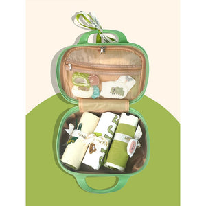 20 pcs Green Dream Big Baby Birthday Gift Hamper set for Baby with travelling suitcase - Baby Gifting