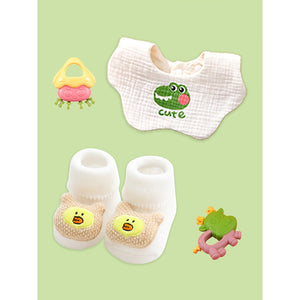 20 pcs Green Tall Giraffe Birthday Gift Hamper set for Baby with travelling Suitcase, Winterwear - Baby Gifting