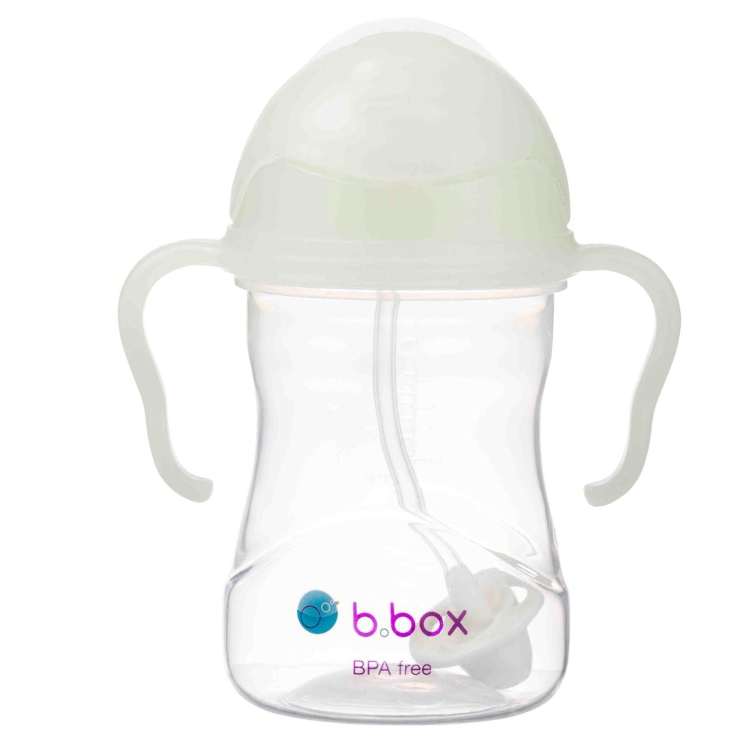 b.box Weighted Straw Sippy cup - Glow in the dark