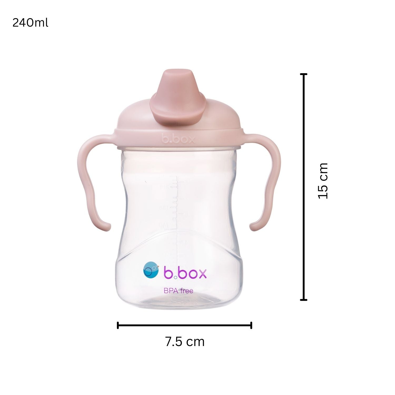 b.box Soft Spout Cup 240ml Blush Light Pink