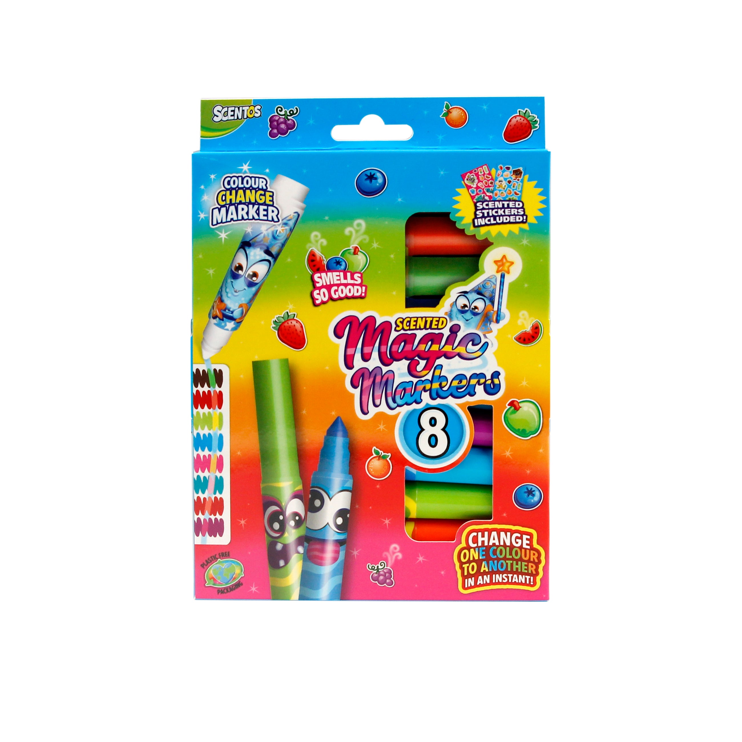 Scentos Scented Magic Markers Pack Of 8