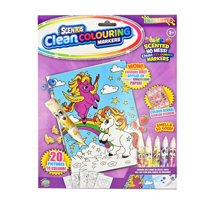 SCENTOS Clean Colouring Markers- Enchanted