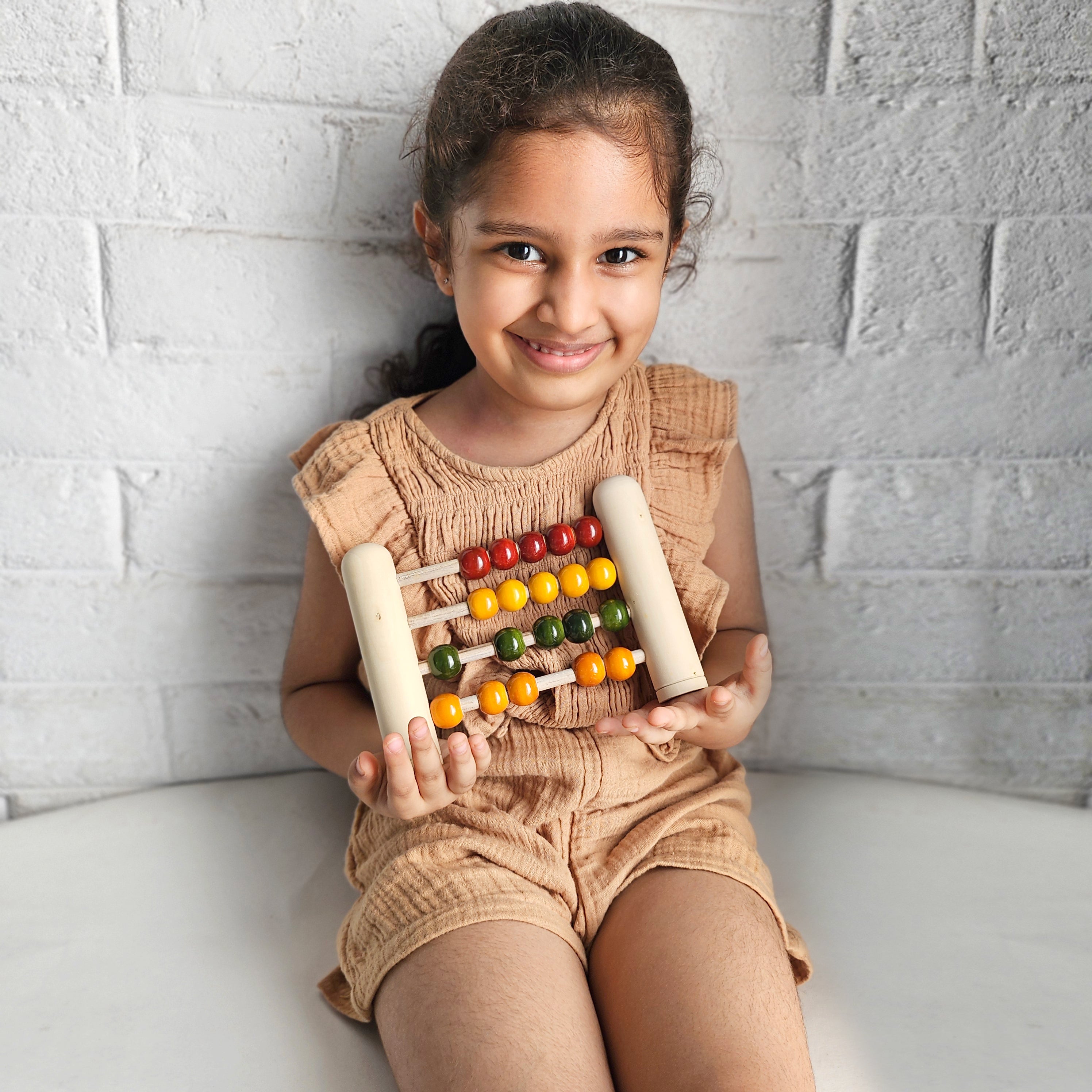 Gulab Tribe Handcrafted Wooden Early Abacus