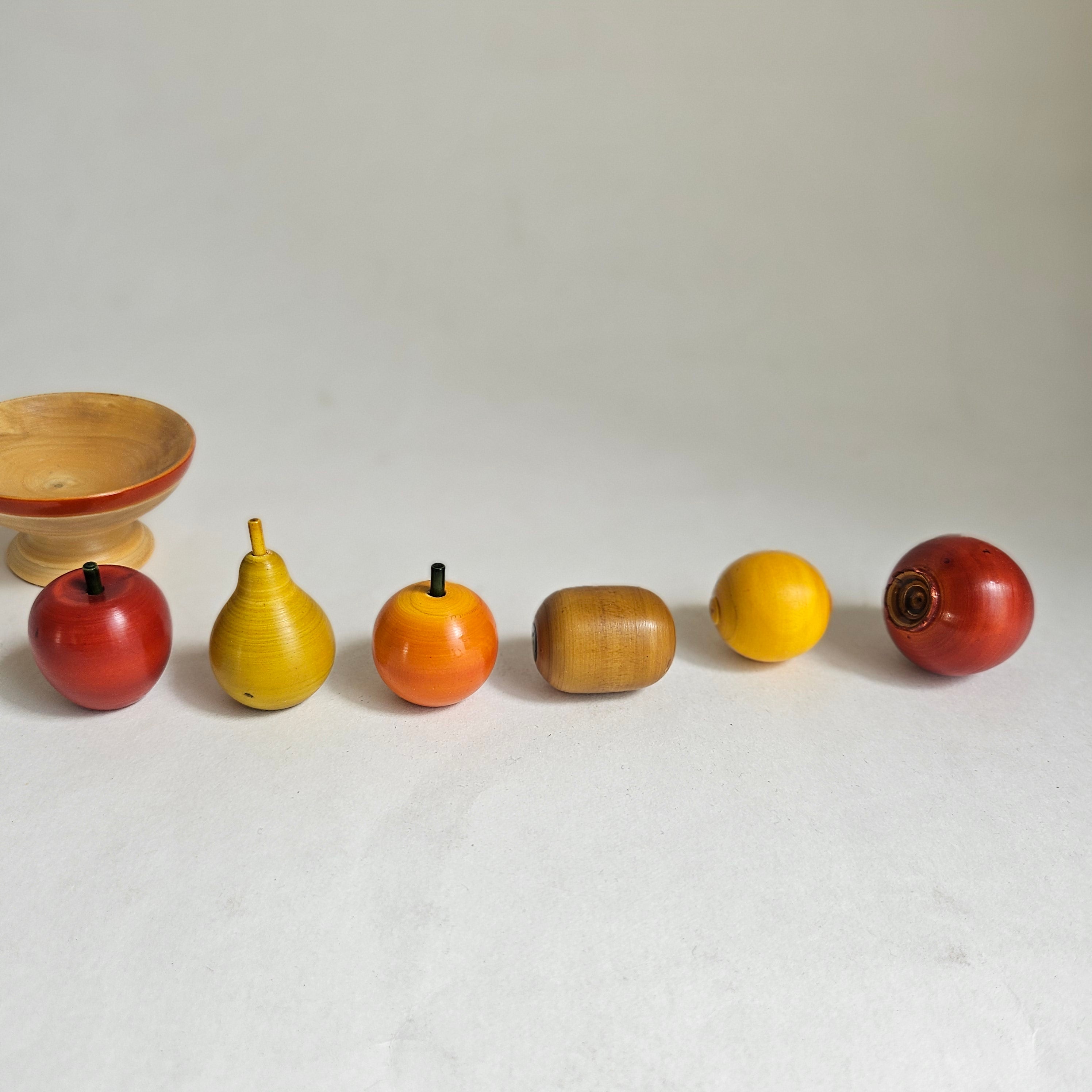 Gulab Tribe Handcrafted Wooden Miniature Fruit Set