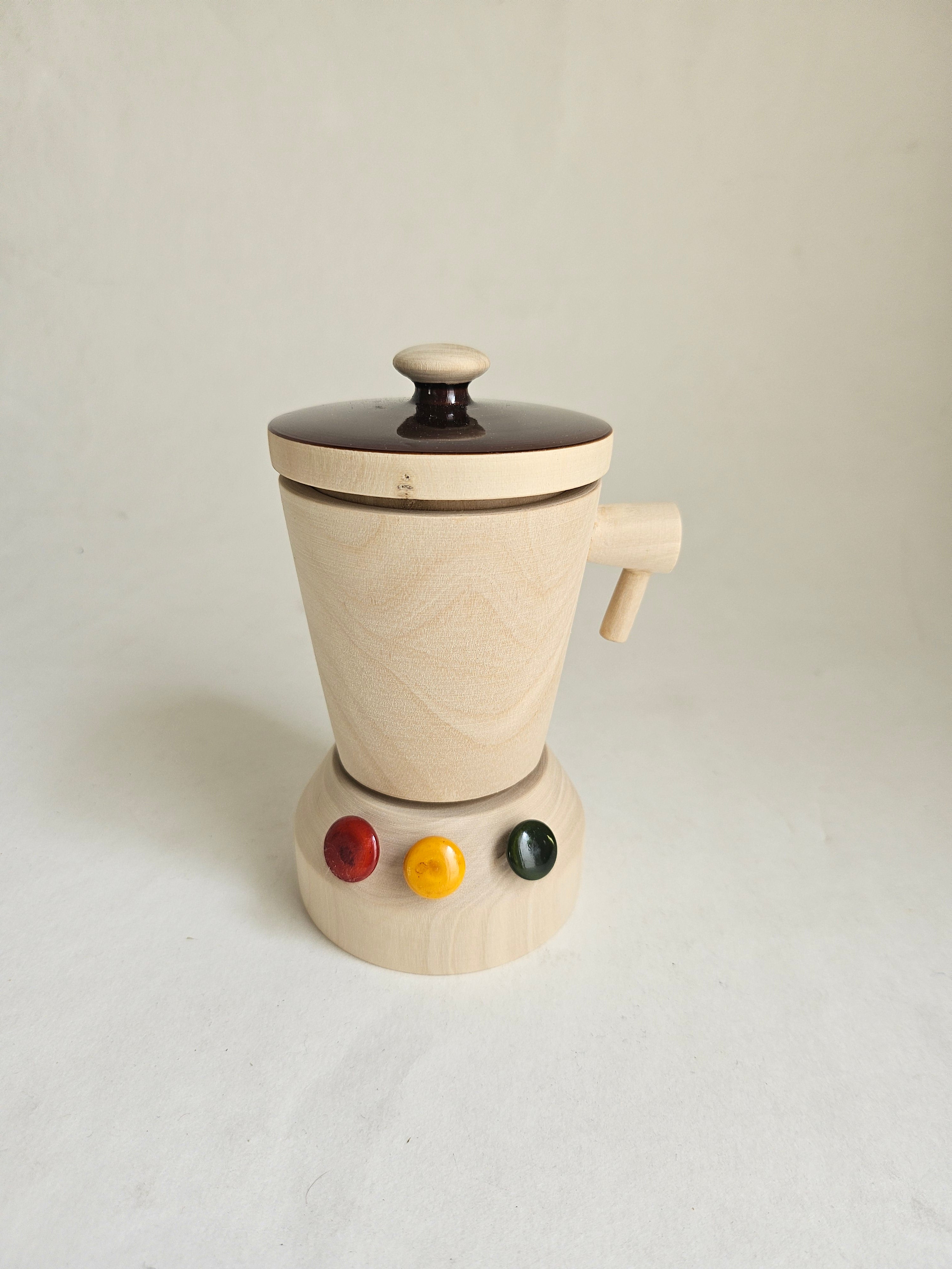 Gulab Tribe Handcrafted Wooden Mini Mixer Grinder