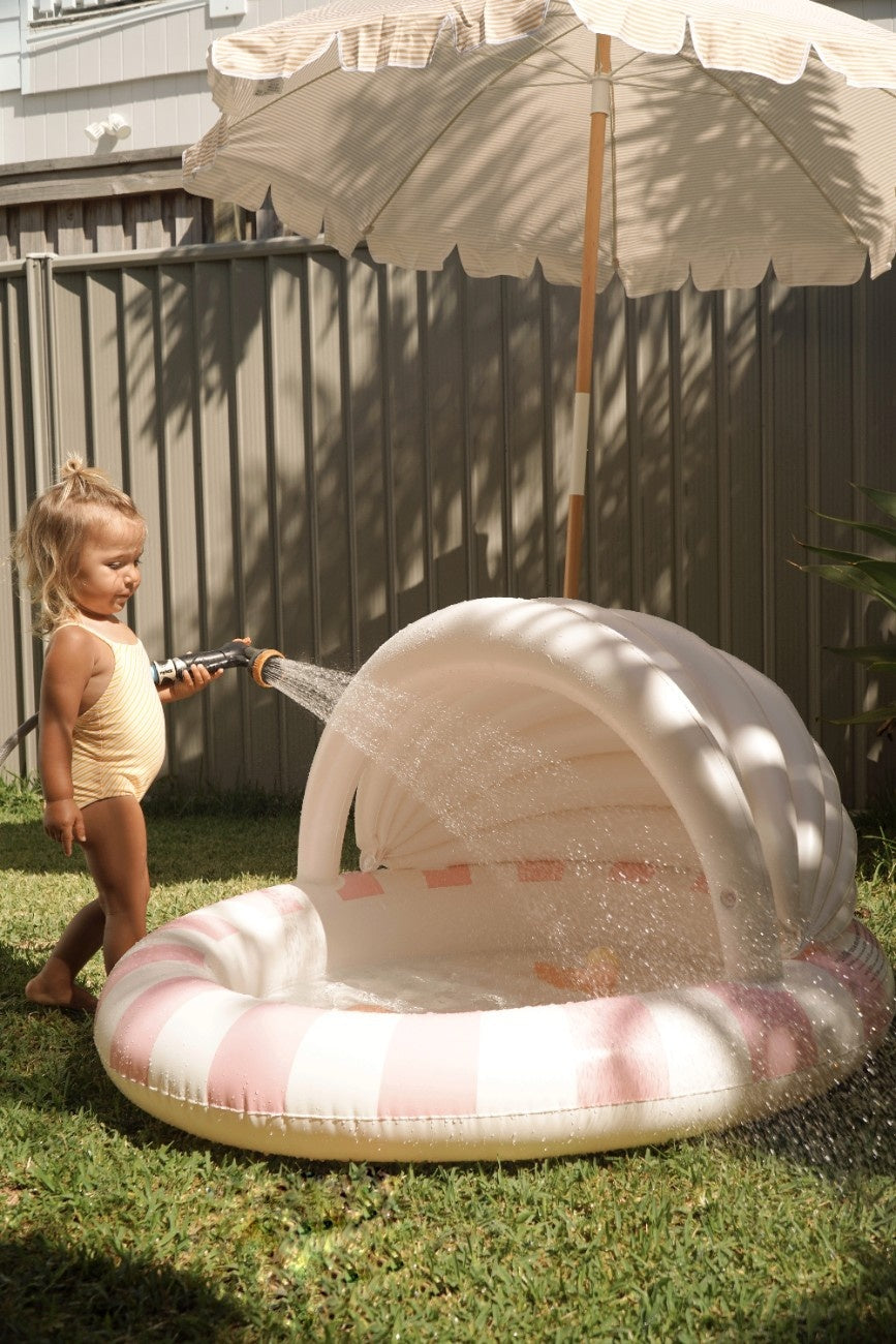 SUNNYLIFE Kids Inflatable Pool Cotton Candy Cherry