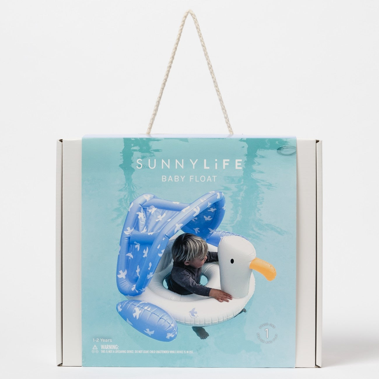 SUNNYLIFE Baby Float Sid the Seagull Blue