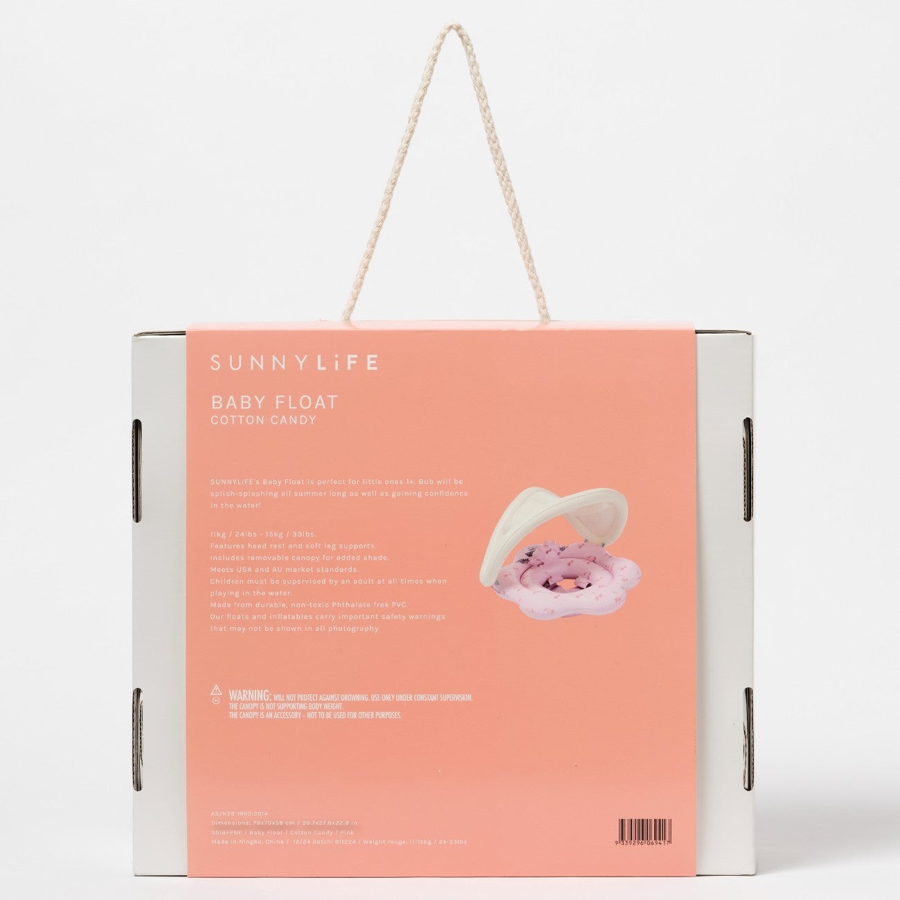 SUNNYLIFE Baby Float Cotton Candy Cherry