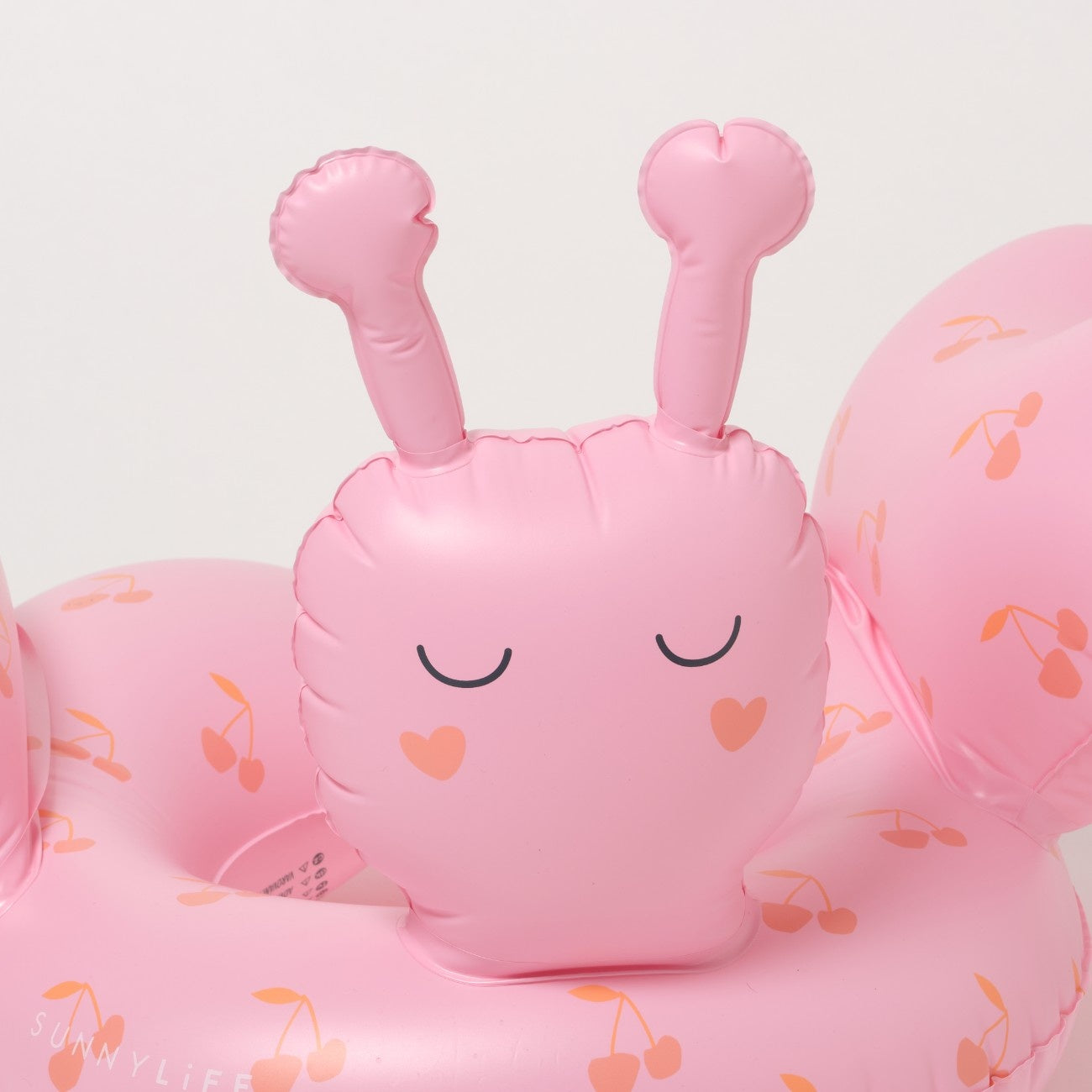 SUNNYLIFE Kids Tube Pool Ring Cotton Candy Cherry